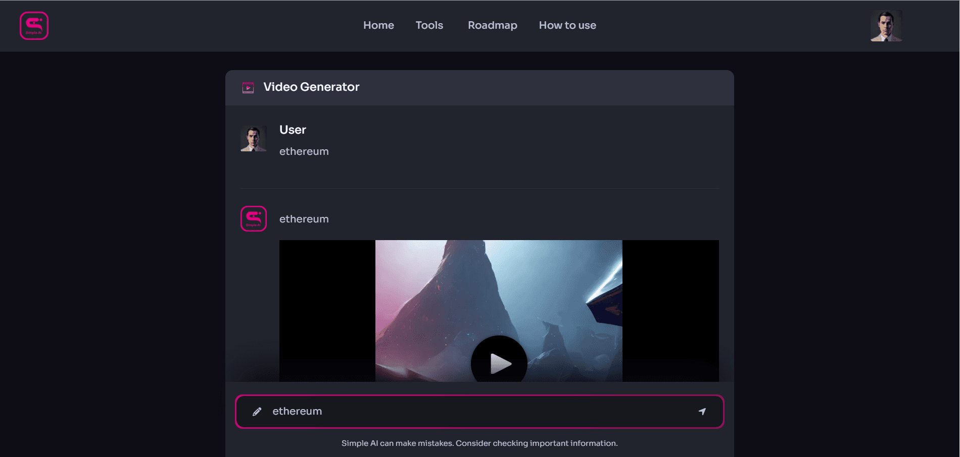 Video example Image